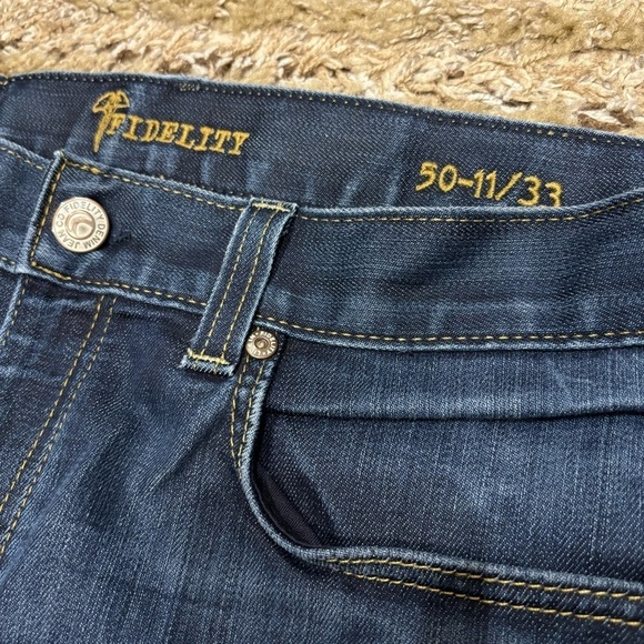 Fidelity 50-11/33 Men’s Jeans Calvary Wash - Picture 7 of 10